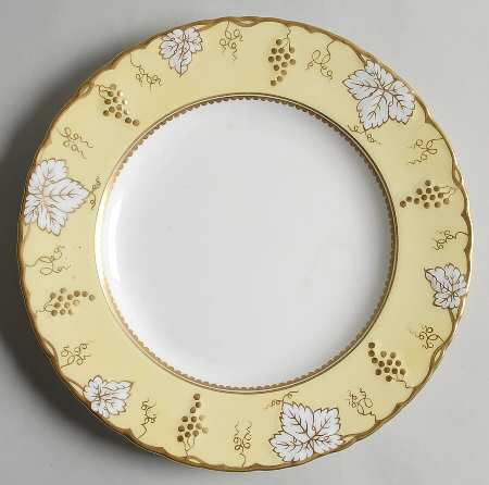 Vine Yellow (White Leaves, Gold Vine) by Royal Crown Derby