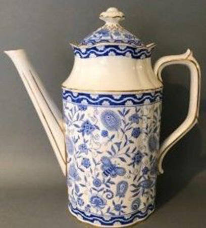 Wilmot Blue (Gold Trim) Coffee Pot & Lid