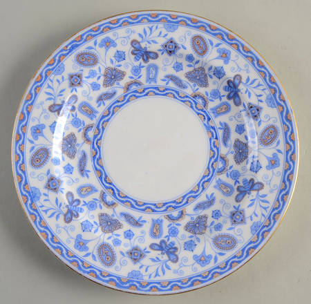 Wilmot Blue (Gold Trim) Luncheon Plate