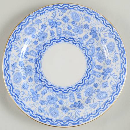 Wilmot Blue (Gold Trim) Dessert/Pie Plate