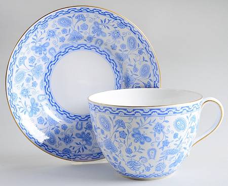 Wilmot Blue (Gold Trim) Joke Cup & Saucer Set