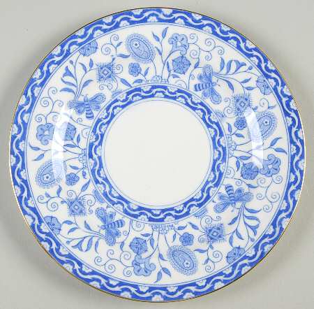 Wilmot Blue (Gold Trim) Bread & Butter Plate