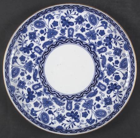 Wilmot Blue (Gold Trim) Cookie Plate