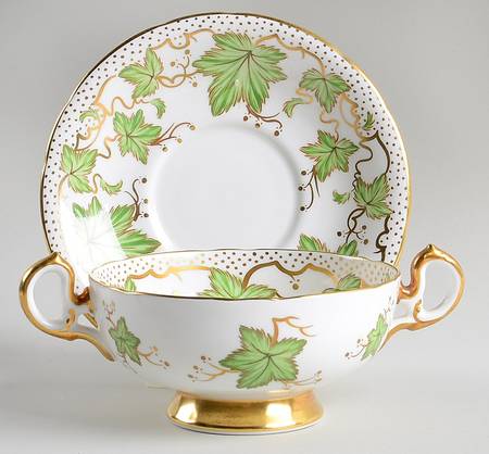 426A Footed Cream Soup Bowl & Saucer Set