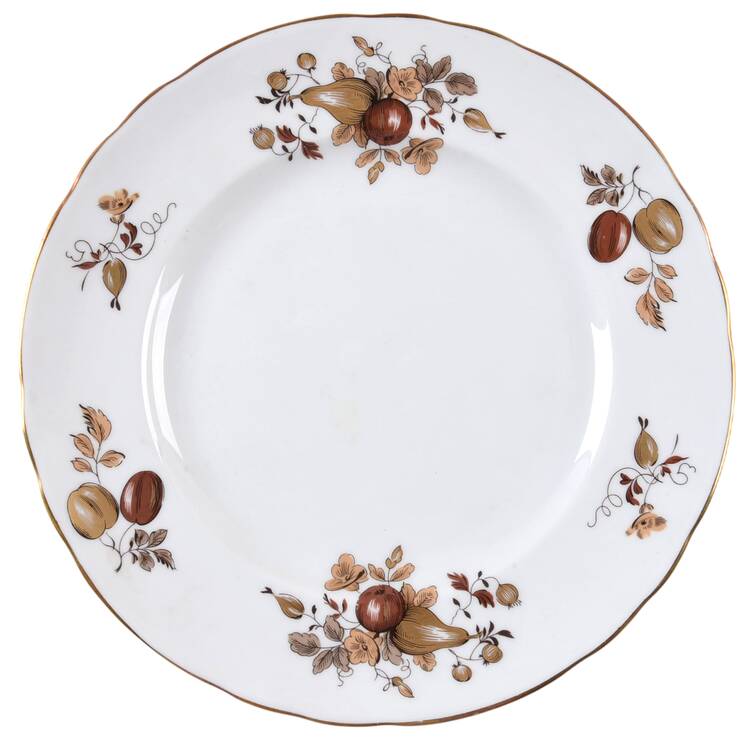 Golden Fruit Salad Plate