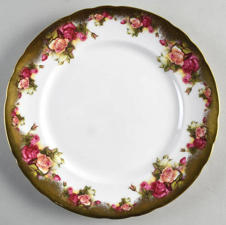 Golden Rose (Brushed Gold) Dinner Plate