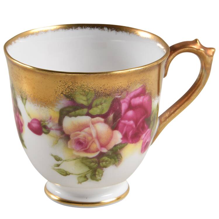 Golden Rose (Brushed Gold) Footed Demitasse Cup