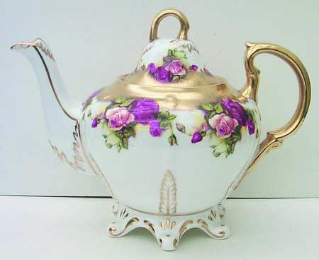 Golden Rose (Brushed Gold) Teapot & Lid