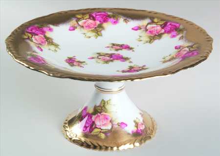 Golden Rose (Brushed Gold) Round Compote (Height X Width)