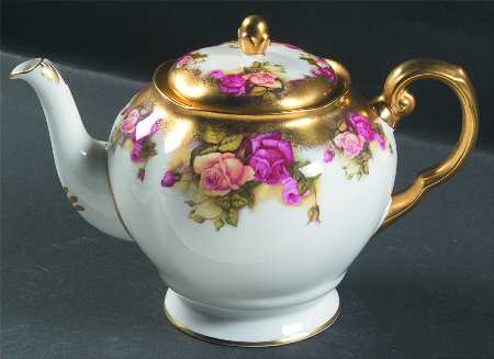 Golden Rose (Brushed Gold) Teapot & Lid