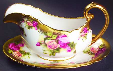 Golden Rose (Brushed Gold) Gravy Boat & Underplate
