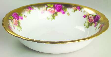Golden Rose (Brushed Gold) 9" Round Vegetable Bowl