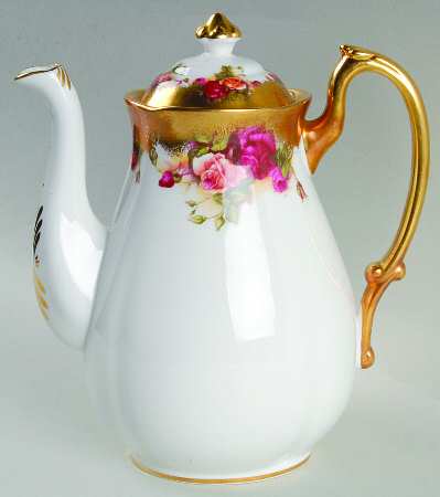 Golden Rose (Brushed Gold) Coffee Pot & Lid