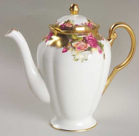Golden Rose (Brushed Gold) Coffee Pot & Lid