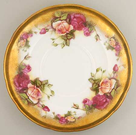 Golden Rose (Brushed Gold) Saucer for Footed Cream Soup Bowl