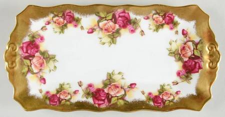 Golden Rose (Brushed Gold) Large Sandwich Tray