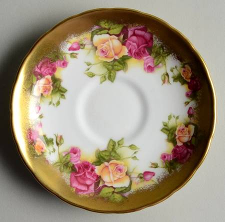 Golden Rose (Brushed Gold) Saucer for Footed Cup