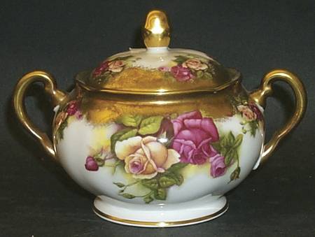 Golden Rose (Brushed Gold) Sugar Bowl & Lid