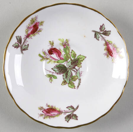 Moss Rose Saucer for Footed Demitasse Cup