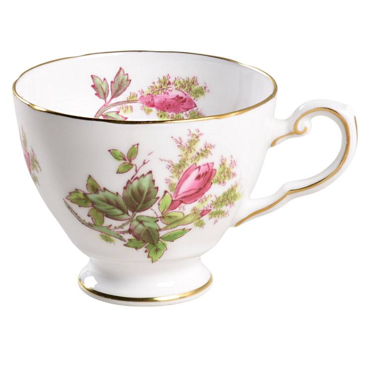 Moss Rose Footed Demitasse Cup