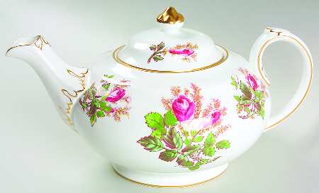 Moss Rose Teapot & Lid