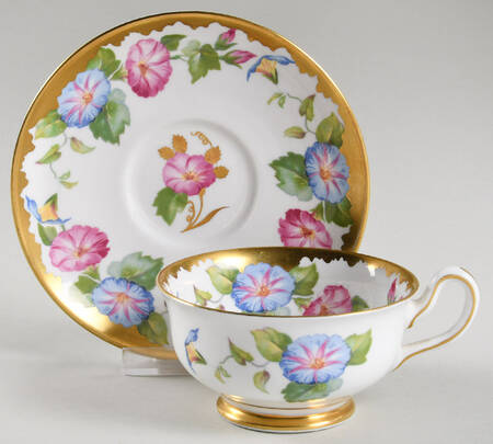 388A Footed Cup & Saucer Set