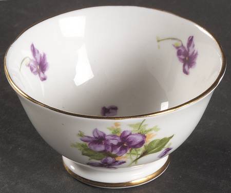 Spring Violets Individual Open Sugar Bowl