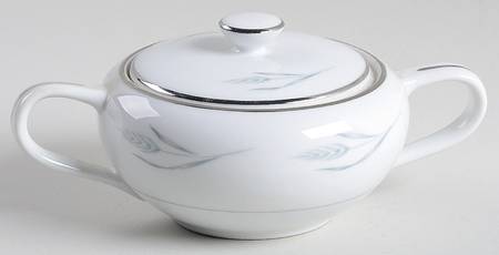 Silver Wheat Sugar Bowl & Lid