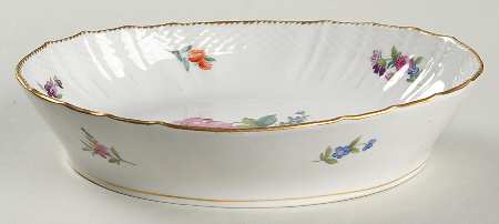 Saxon Flower (4) 8" Oval Vegetable Bowl