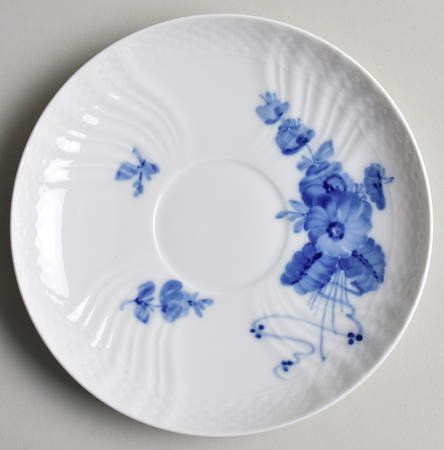 Blue Flowers Curved) Saucer for Flat Cream Soup Bowl