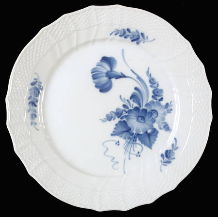 Blue Flowers Curved) Dinner Plate