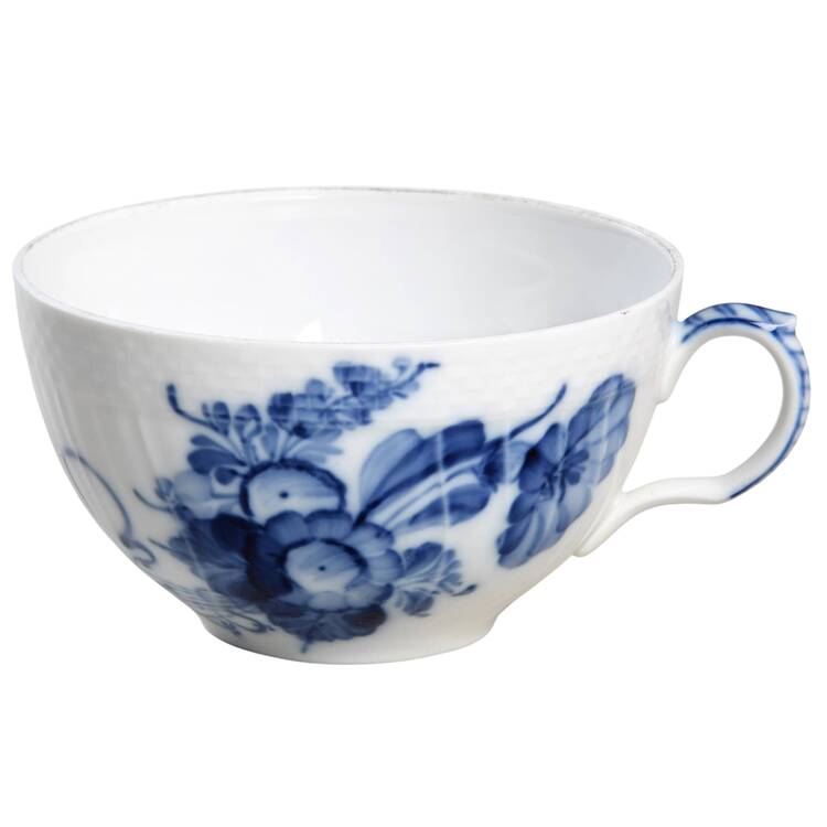 Blue Flowers Curved) Breakfast Cup