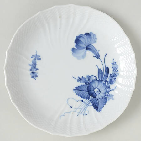 Blue Flowers Curved) Coupe Salad Plate