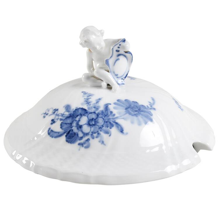 Blue Flowers Curved) Lid for Tureen