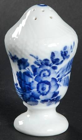 Blue Flowers Curved) Salt Shaker