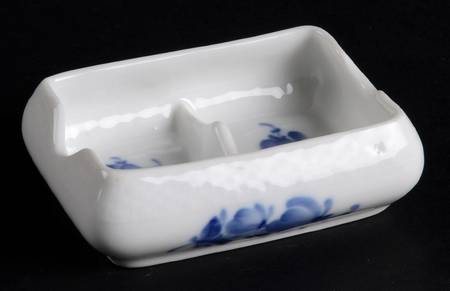 Blue Flowers Curved) Small Ashtray