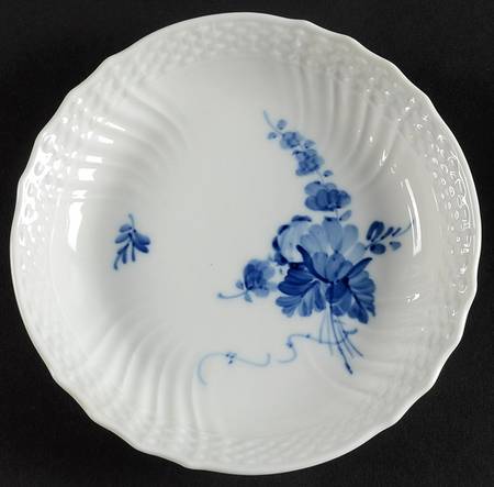Blue Flowers Curved) Saucer for Bouillon Cup