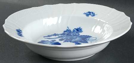 Blue Flowers Curved) Rim Soup Bowl