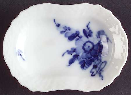 Blue Flowers Curved) 3" Oval Ashtray