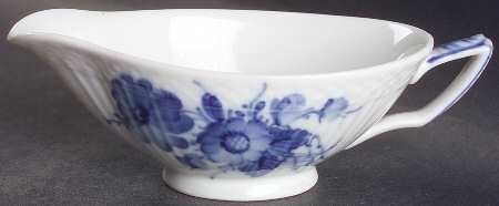 Blue Flowers Curved) Individual Gravy Boat