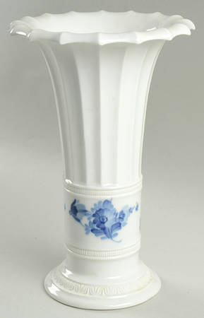 Blue Flowers 10" Vase