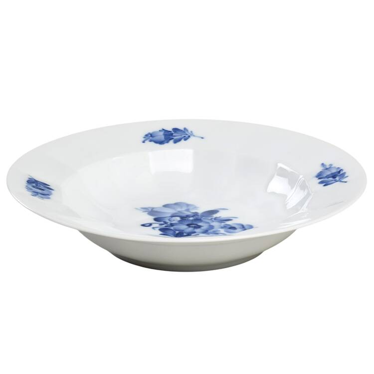 Blue Flowers Rim Soup Bowl by Royal Copenhagen