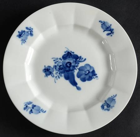 Blue Flowers Salad Plate