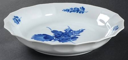 Blue Flowers Cake Plate