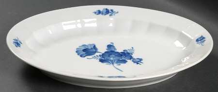 Blue Flowers 13" Oval Serving Platter by Royal Copenhagen