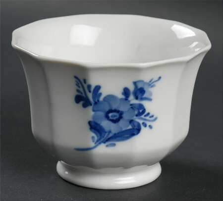 Blue Flowers Open Sugar Bowl