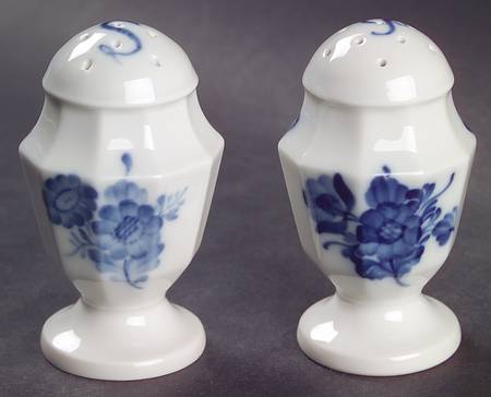Blue Flowers Salt & Pepper Set by Royal Copenhagen