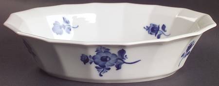 Blue Flowers 9" Oval Vegetable Bowl by Royal Copenhagen