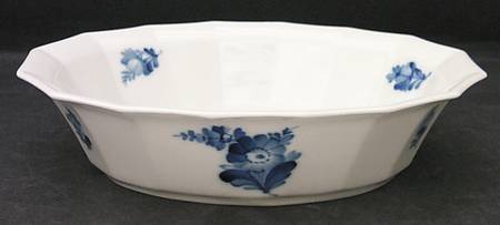 Blue Flowers 9" Oval Vegetable Bowl