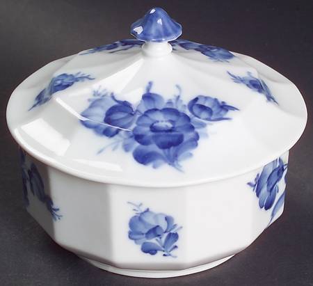 Blue Flowers Marmalade & Lid by Royal Copenhagen